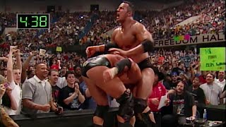 The Rock vs Triple H  WWE Championship Iron Man Match Judgment Day 2000 [upl. by Oiliruam794]