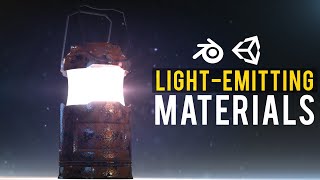 How To Make LightEmitting Materials For Games In Blender And Unity [upl. by Attenej]