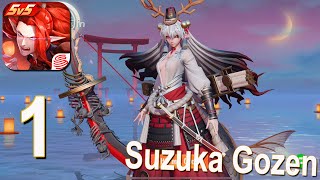 Onmyoji Arena  Gameplay Walkthrough Part 1  Suzuka GozeniOS Android [upl. by Ivah]