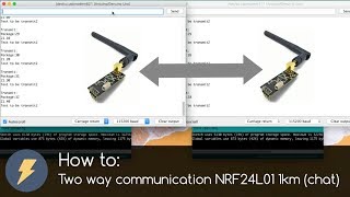 How to Two way communication NRF24L01 1km chat and Arduino [upl. by Mcclimans]