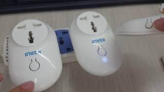 Kerui W1 wifi alarm how to connect the wireless smart socket S71 [upl. by Lyndsey905]