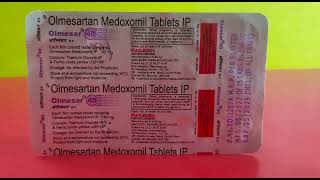 Olmesar 40 tablet  Olmesartan medoxomil tablet [upl. by Coheman]