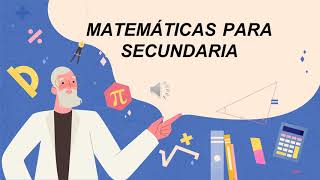 TEMARIO MATEMÁTICAS PARA SECUNDARIA [upl. by Ecnerwaled512]