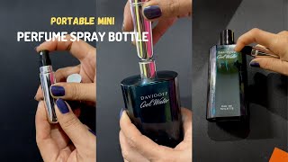 Portable Mini Refillable Perfume Bottle  Travel Perfume Atomizer [upl. by Asil]