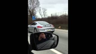 Porsche Cayman 981 27 with Borla Exhaust [upl. by Ianaj]