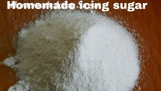 Homemade icing sugar confectioners sugar powdered sugar with 2 ingredients [upl. by Enixam]