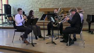 Victor Ewald Brass Quintet No 3 Wabash City Brass Quintet [upl. by Gorden]