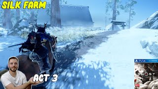 Silk Farm  GHOST OF TSUSHIMA  Act 3  PS4 Pro detorio [upl. by Leis525]