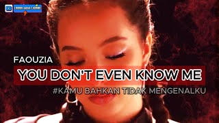 ENGIND SUB Faouzia  You Dont Even Know Me Lyrics Music Video [upl. by Millhon352]