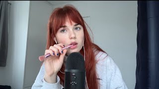 ASMR FAST AND AGGRESSIVE SPIT PAINTING MOUTH SOUNDS AND NIBBLING [upl. by Ylrbmik]