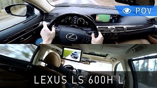 Lexus LS 600h L 2016  Dual POV Drive front and back seat  Project Automotive [upl. by Ethyl]