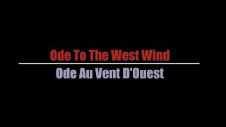 Charlotte Wessels  Ode To The West Wind Traduction Française [upl. by Eanal]