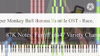 Black Midi Super Monkey Ball Banana Rumble OST  Race 87K Notes FanofFans47 Variety Channel [upl. by Delphine]