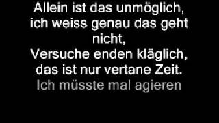 Küssen kann man nicht alleine lyrics [upl. by Nickolas]