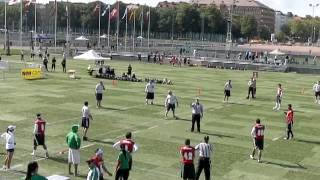 IFAF World Cup Flag Football  USA Vs Mexico  First quarter [upl. by Sydelle214]