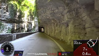 30 Minute Cycling Workout Brasa Canyon Italy Ultra HD Video Garmin [upl. by Nollaf156]