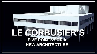 LE CORBUSIER´S Five points for a new architecture [upl. by Lexis]