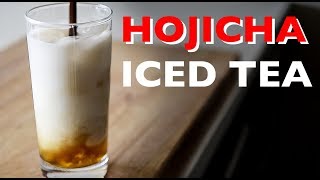 How to make Hojicha Tea  JAPANESE GREEN TEA DRINK RECIPE ほうじ茶 [upl. by Ecnaiva]