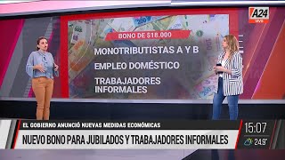 ✋Nuevo bono para jubilados y trabajadores informales I A24 [upl. by True]