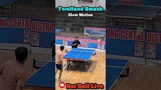 Forehand Smash in Table Tennis 🏓 Table Tennis Rally tabletennis pingpong [upl. by Trefler568]