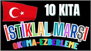 İstiklal Marşı 10 Kıta OKUMA  EZBERLEME  TEKRAR istiklalmarşı [upl. by Nyra]