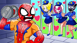 SpiderMan Trains His Muscles To Choose His Love A Second Time  Marvels Spidey Funny Animation [upl. by Droffats]