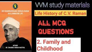 Life story of Dr CV Raman Mcq  VVM  Biography of cv raman [upl. by Carnes]