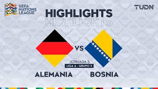 HIGHLIGHTS  Alemania vs Bosnia  UEFA Nations League 2024  TUDN [upl. by Nanette]