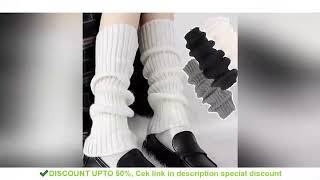 ✔️Y2K Womens Leg Warmers Japanese Lolita Long Socks Wool Knitted Foot Cover Arm Warmer Autumn Winte [upl. by Layman]