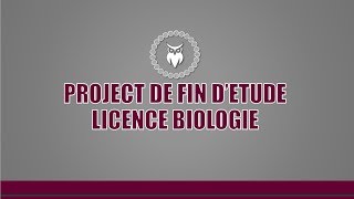 PFE  Licence Biologie [upl. by Fregger]