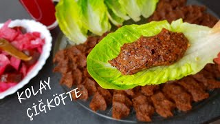 HİÇ BU KADAR KOLAY ÇİĞKÖFTE YEDİNİZMİ😋 KOLAY ÇİĞKÖFTE TARİFİ [upl. by Alesram]