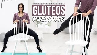 Ejercicios de glúteos y piernas con una silla  GymVirtual [upl. by Yuma]