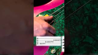 Double Slap Bass Guitar Lesson fender emg fun bass guitar lesson funk rock music shorts [upl. by Orgalim461]