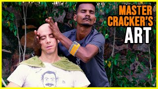 ASMR Head Massage Magic Master Crackers Art with Neck Cracking [upl. by Alby]