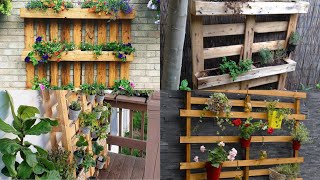 Outdoor Pallet Projects Garden  Wooden Pallets ideas for Garden  Build a Flower Bed Out of Pallets [upl. by Tzong]