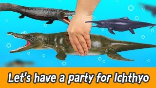 EN 92 Lets have a party for Ichthyosaurus  learn insects animals nameㅣCoCosToy [upl. by Tesil988]