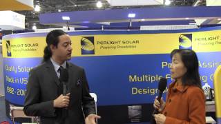 PV America East 2013 Perlight Solar with Director Gideon Needleman [upl. by Narahs]