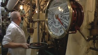 Ship Engine Room  Triple Expansion Steam Engines  SS Shieldhall [upl. by O'Conner662]