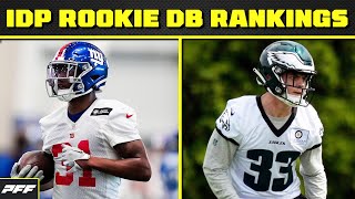 2024 IDP Rookie Defensive Back Rankings  PFF Fantasy Podcast [upl. by Julianna]