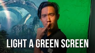 How to Light a GREEN SCREEN in 4 Minutes [upl. by Anileva]