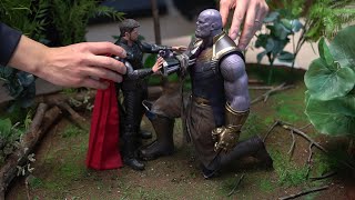 Hot Toys Avengers Infinity War Thor VS Thanos Diorama Daejeon POPCON [upl. by Stephen]