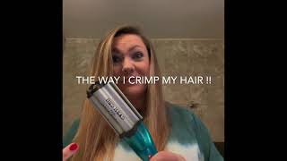 How to crimp your hair with the bed head crimping iron [upl. by Etireugram]