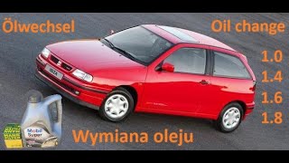 Wymiana oleju Seat Ibiza 14  Seat Ibiza 14 oil change  Seat ibiza 14 Ölwechsel [upl. by Aynav168]