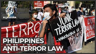 Philippines lawyers protest against antiterror bill [upl. by Dhaf872]