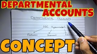 1 Departmental Accounts  Concept Financial Accounting  By Saheb Academy [upl. by Eppillihp]