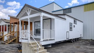 Amazing Luxurious Athens 528 Spacious Tiny House from Park Model Homes [upl. by Pearce]