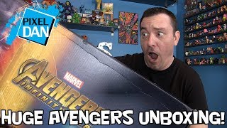 Avengers Infinity War Massive Hasbro Mystery Box Unboxing  Marvel Legends Titan Heroes and More [upl. by Siward]