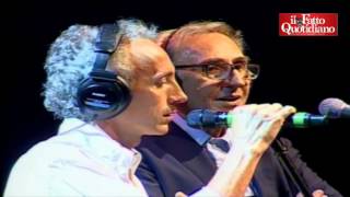 MTravaglio feat FBattiato  quotProspettiva Nevskiquot La Versiliana Festa del Fatto Quotidiano [upl. by Atterahs]