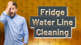 Is there a way to clean fridge water line [upl. by Ewen]