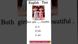 English test 👍❤️❓🤔 comment your answer ✍️ fastly shorts short viralshorts english grammar [upl. by Herrah]